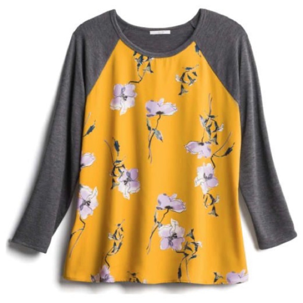 Stitch Fix l Kaileigh Vernon Mixed Material Top 1X